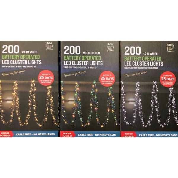 Timer Lights LED Clusters 200