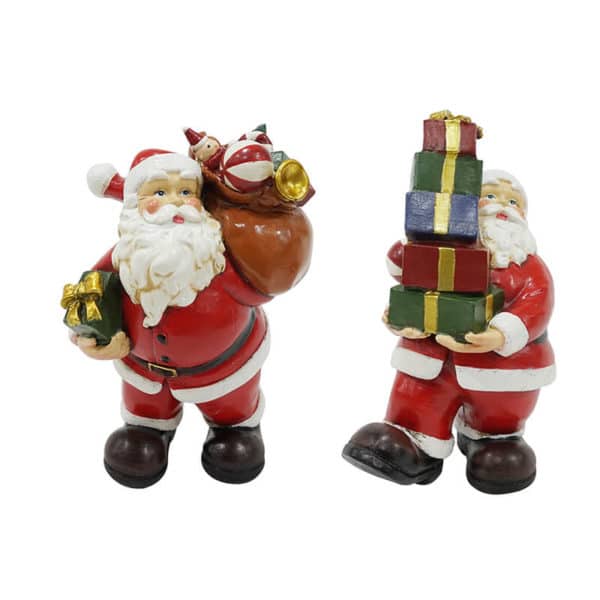 Resin Santa With Presents 18cm