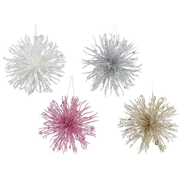 Glitter Sea Urchin Deco 12cm