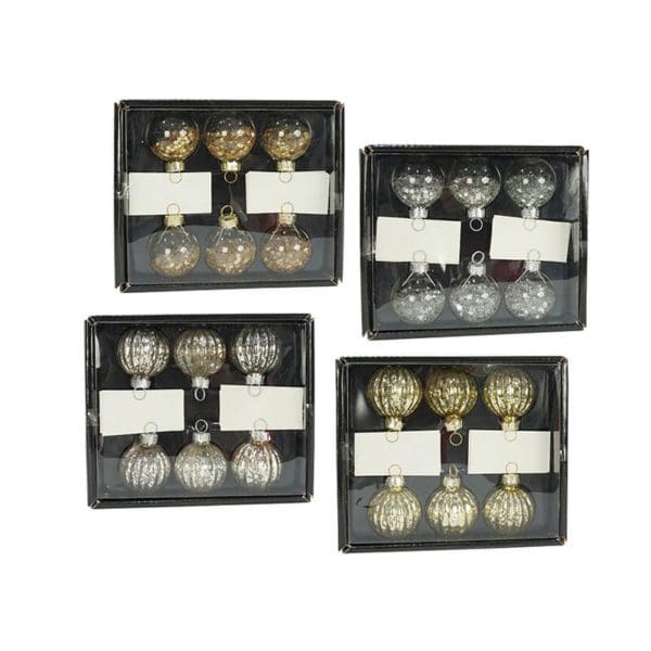 Placecard Holder Filled Bauble 6pk