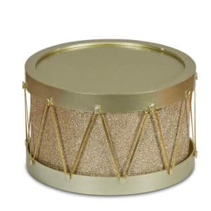 21cmW Gold Drum