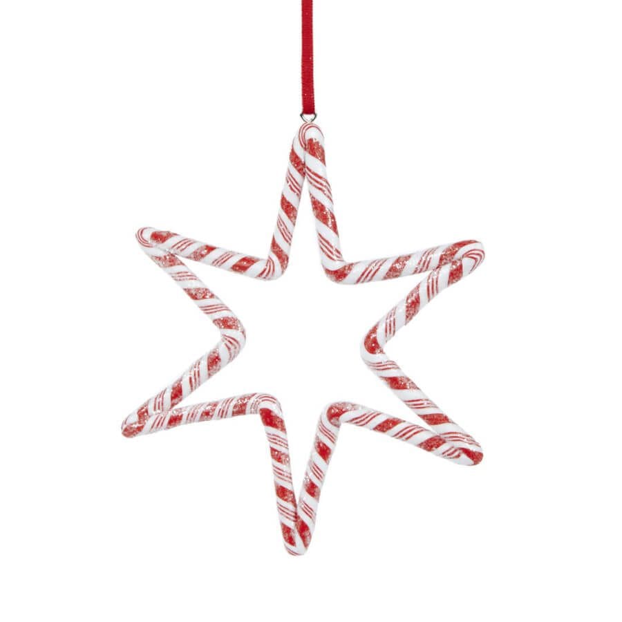 Buy Candy Cane Star Christmas Decorations Online| Christmas Galore