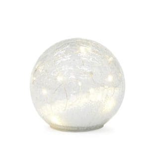 Glass LED Snowball 15cm