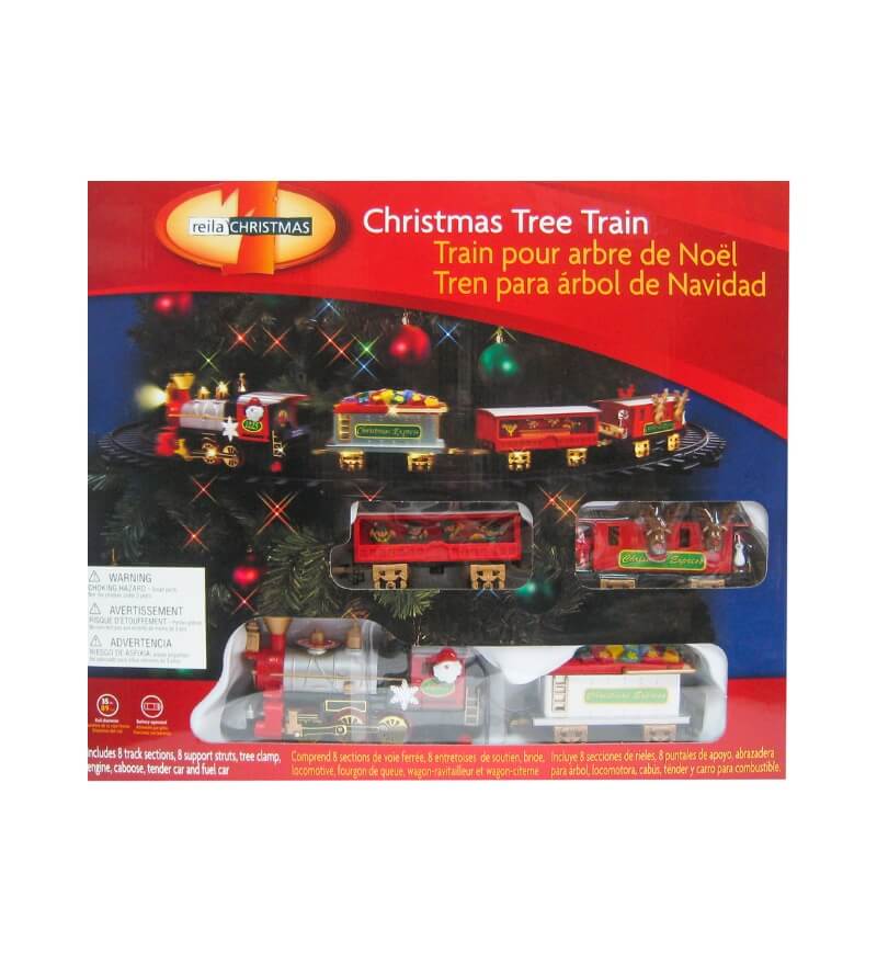 santa christmas tree train