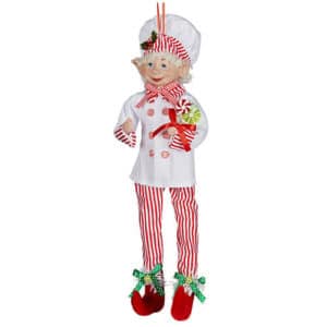 Candy Cane Chef Christmas Elf