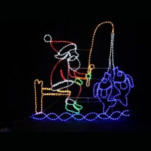 LED Fishing Santa - Pre Order