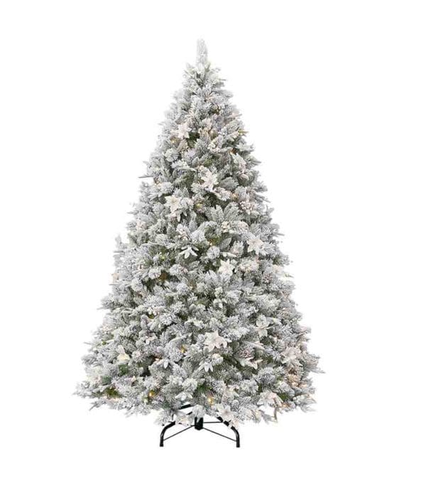 229cm Frosted LED Pre-Lit Christmas Tree