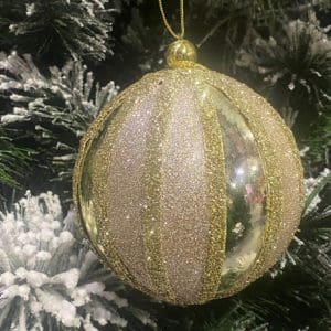 100mm Gold Shiny with Gold Glitter