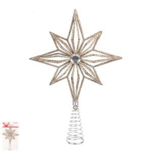 CHAMPAGNE STAR TREE TOPPER