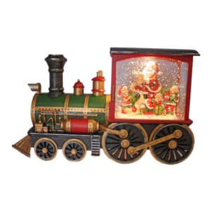 LED Train with Santa & Elves