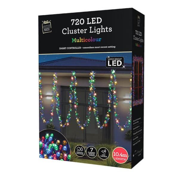 LED CLUSTER LIGHTS 720pc - multicolor