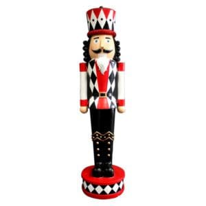 White Black & Red Nutcracker