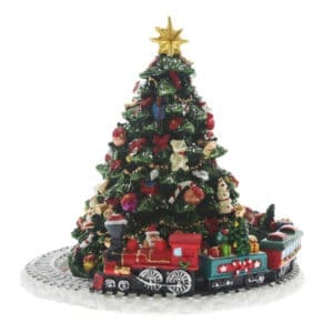 18cm Xmas Tree with Train