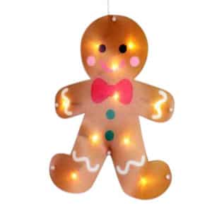 GINGERBREAD MAN WINDOW LIGHT