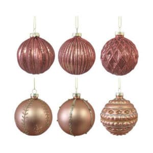 8cm Matt Pink Bauble