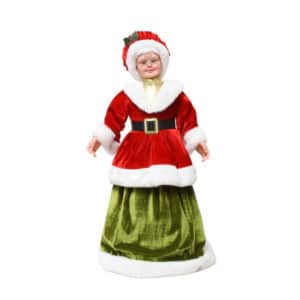 45cm Mrs Claus Red/Green