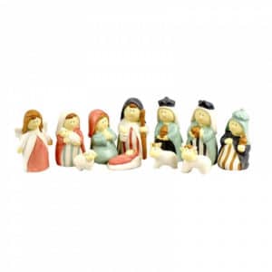 Ceramic Nativity Scene Set 23 x 18 x 5.5cm
