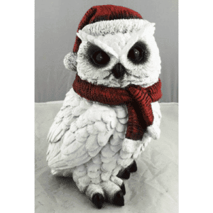 Owl - Red Scarf & Hat 23cm