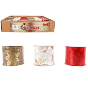 XMAS PRINTED FOIL RIBBON