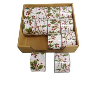 HOLLY MISTLETOE RIBBON