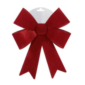 Luxury Dark Red Bow 23x30cm