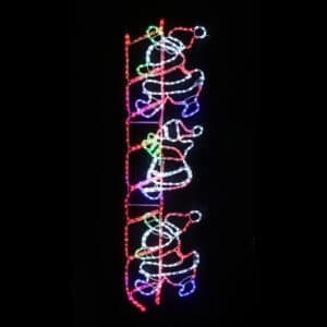 LED Ropelight Santa Climbing Ladder