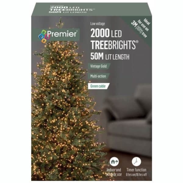 LED Treebrite Fairy Lights 2000 WW