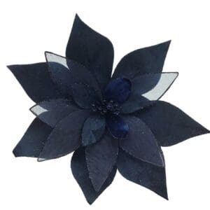 Navy Blue Poinsettia