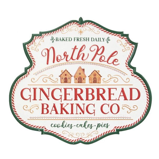 North Pole Gingerbread Baking Sign