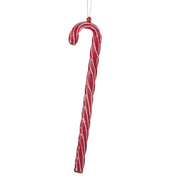 Glass Red Candy Cane