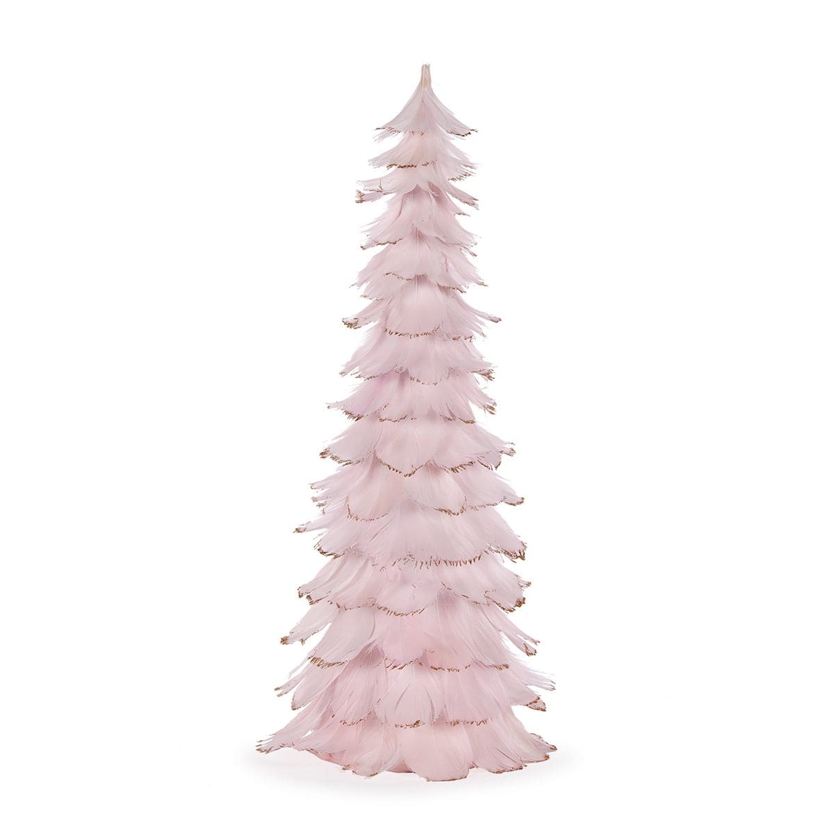 Pink Feather Tier Table Top Tree 17cm