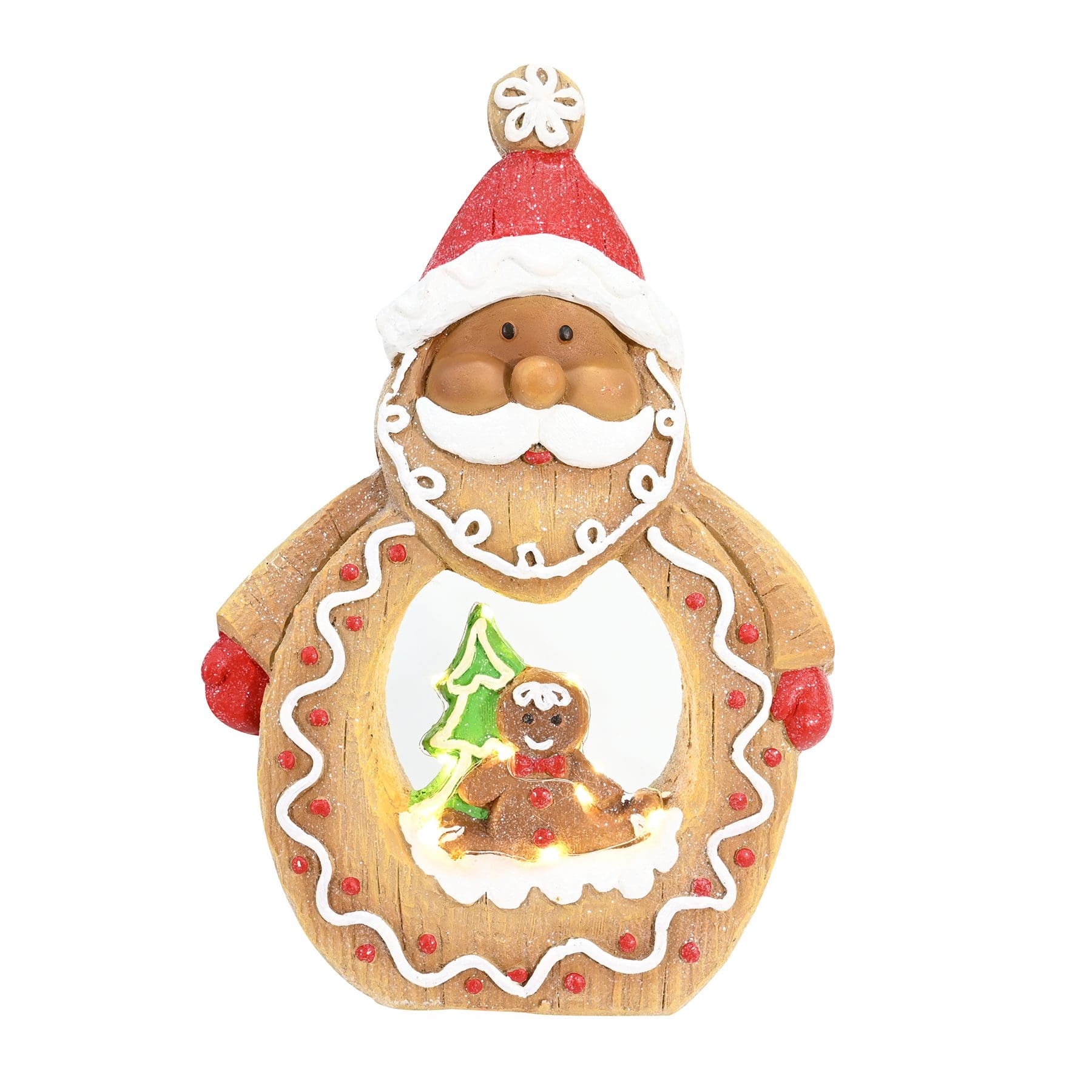 Gingerbread Santa with LED